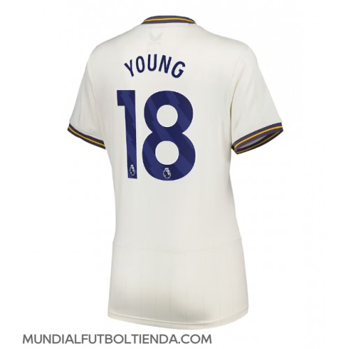 Camiseta Everton Ashley Young #18 Tercera Equipación Replica 2024-25 para mujer mangas cortas